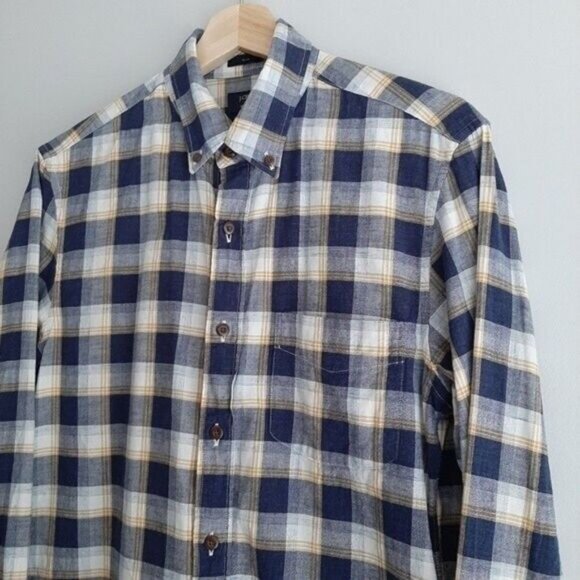 J. CREW Homespun Slim Plaid Button Down Casual Shirt men's Sz S - Picture 5 of 11